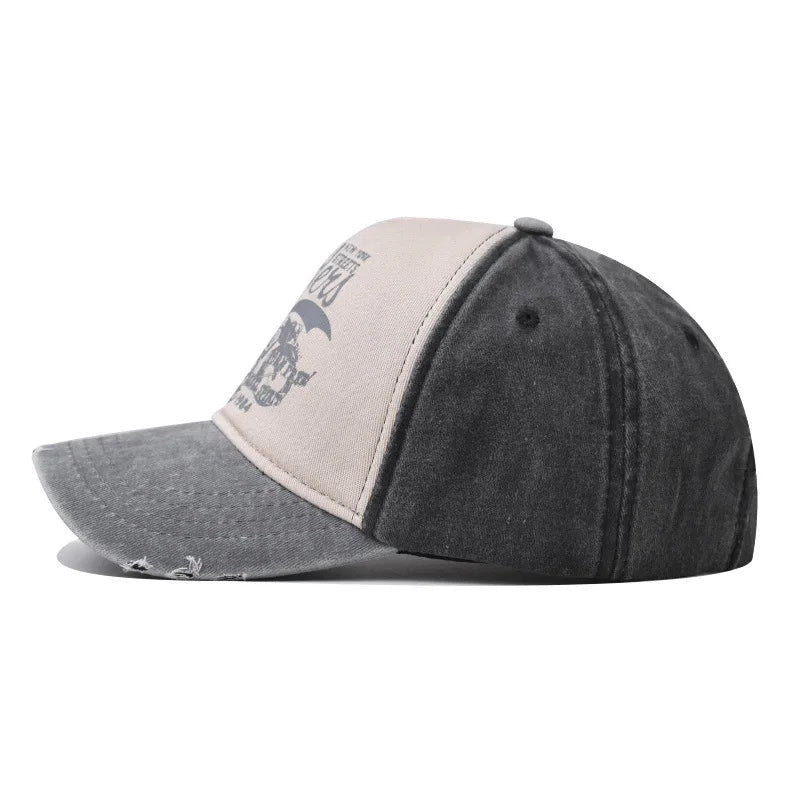 Retro Style Washed Moto Riders Baseball Cap by RiderOut
