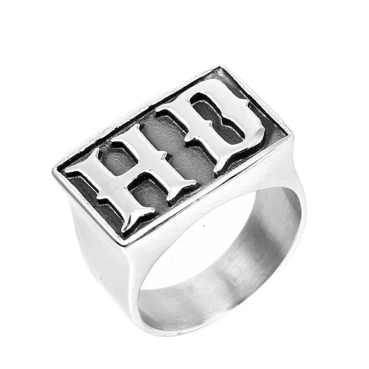 Vintage Classic Locomotive Series HD Titanium Ring by RiderOut