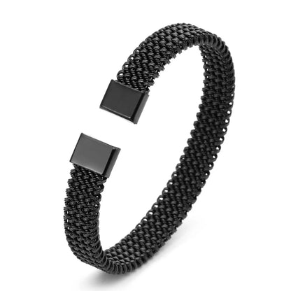 Woven Flat Mesh C-Shaped Chain Bracelet by RiderOut™