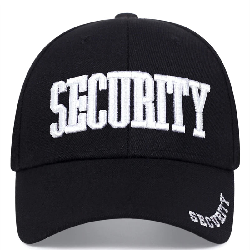 SECURITY Letter Embroidery Baseball Cap by RiderOut™