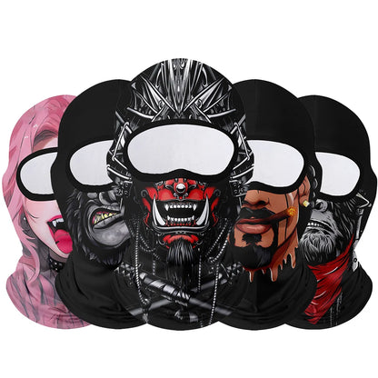 Moto Clown Ghost Skull Mask Breathable Bandana by RiderOut