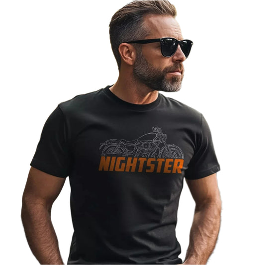 Black HD Nightster Motorcycle T-Shirt by RiderOut™