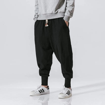 Cotton Linen Harem Baggy Trousers by RiderOut