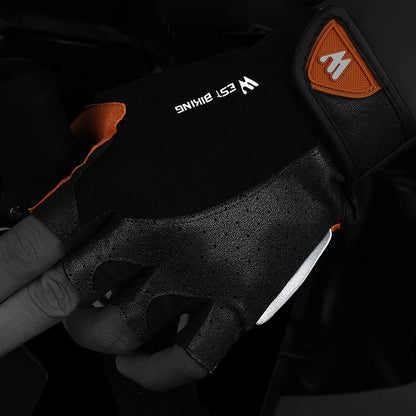 Half Finger Riding Motorcycle Gloves by RiderOut™