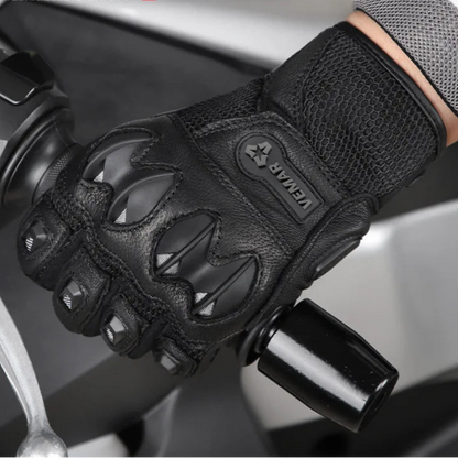 Genuine Sheepskin Leather Motorcycle Gloves by RiderOut™