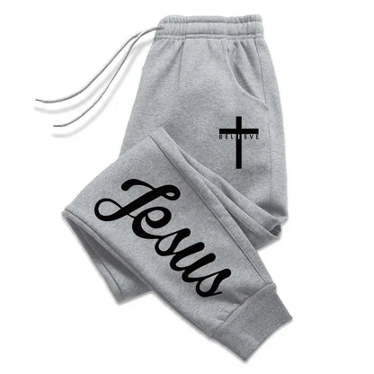 Jesus Cross Drawstring Casual Track by RiderOut