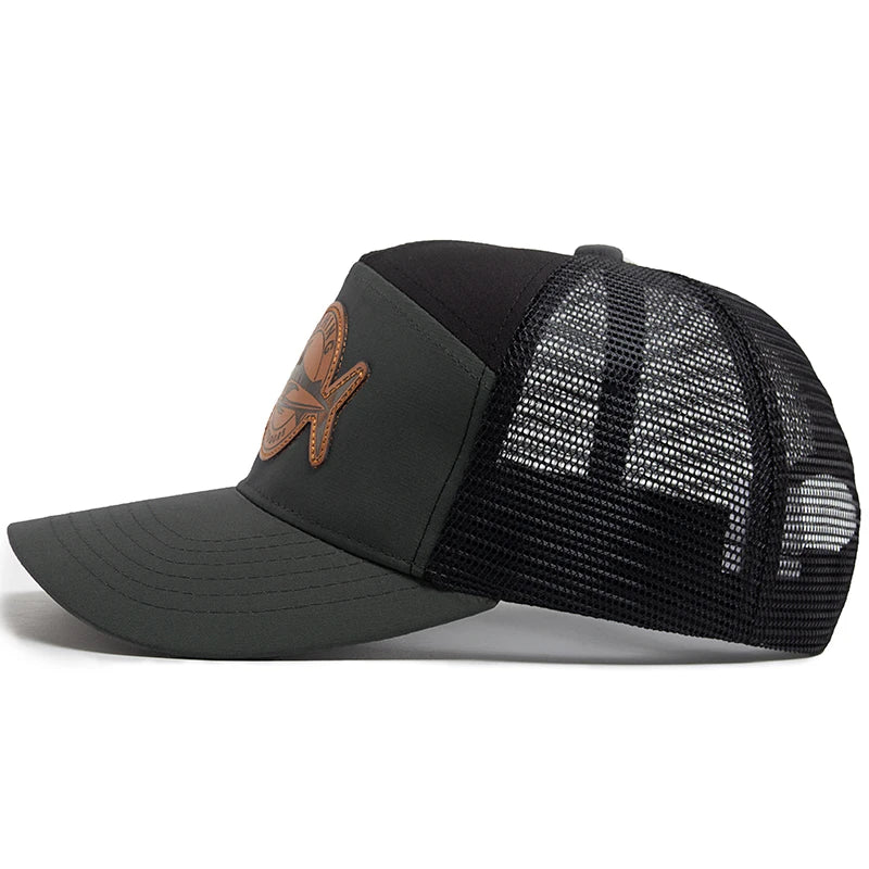 Shark Leather Label Baseball Cap by RiderOut™