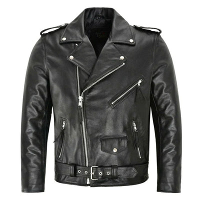 Slim Fit PU Leather Motorcycle Jacket by RiderOut