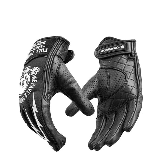 Black Holy Freedom Motorcycle Gloves by RiderOut