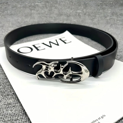 Black PU Leather Punk Style Belt by RiderOut™