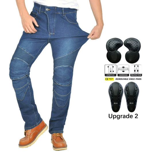 Denim Motorcycle Riding Jeans Trousers by RiderOut™
