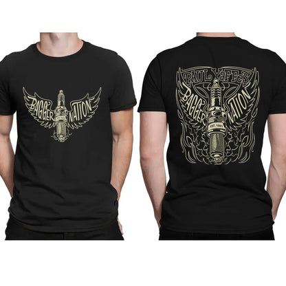 Black Essential Motorcycle Speed Junkies T-shirts by RiderOut™