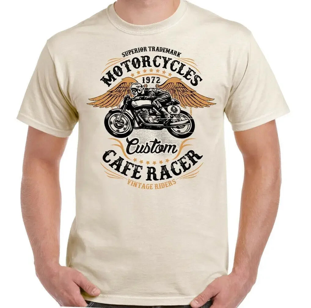 Oldschool CAFERACER Motorcycle T-shirt by RiderOut™
