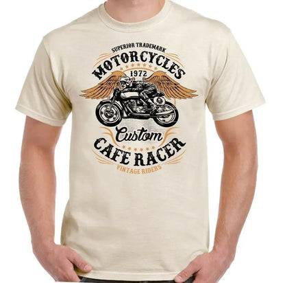 Oldschool CAFERACER Motorcycle T-shirt by RiderOut™