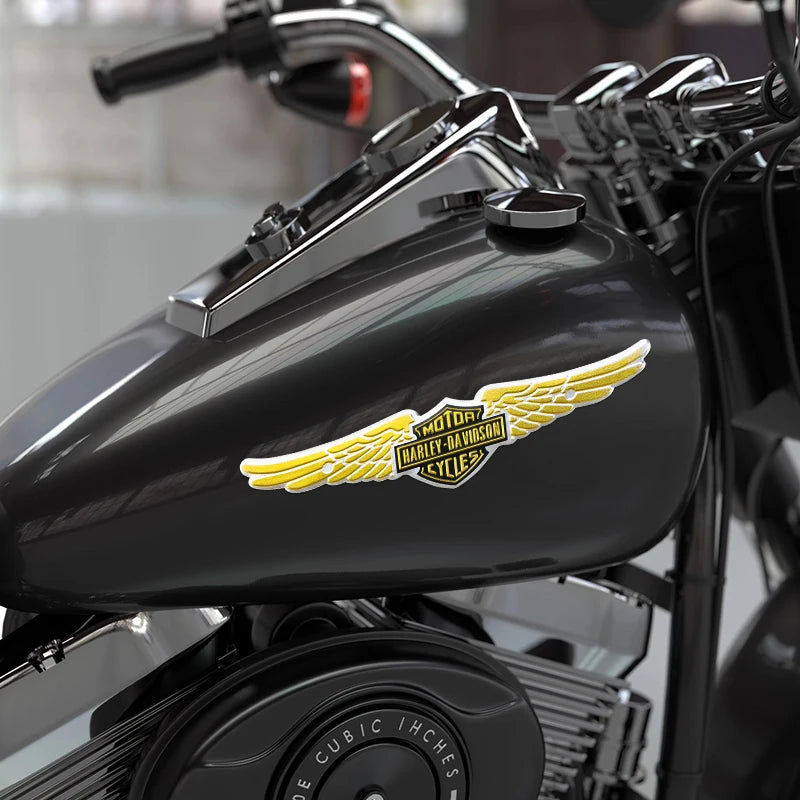 Metal Classic HD Motorcycle Logo Stickers by RiderOut™