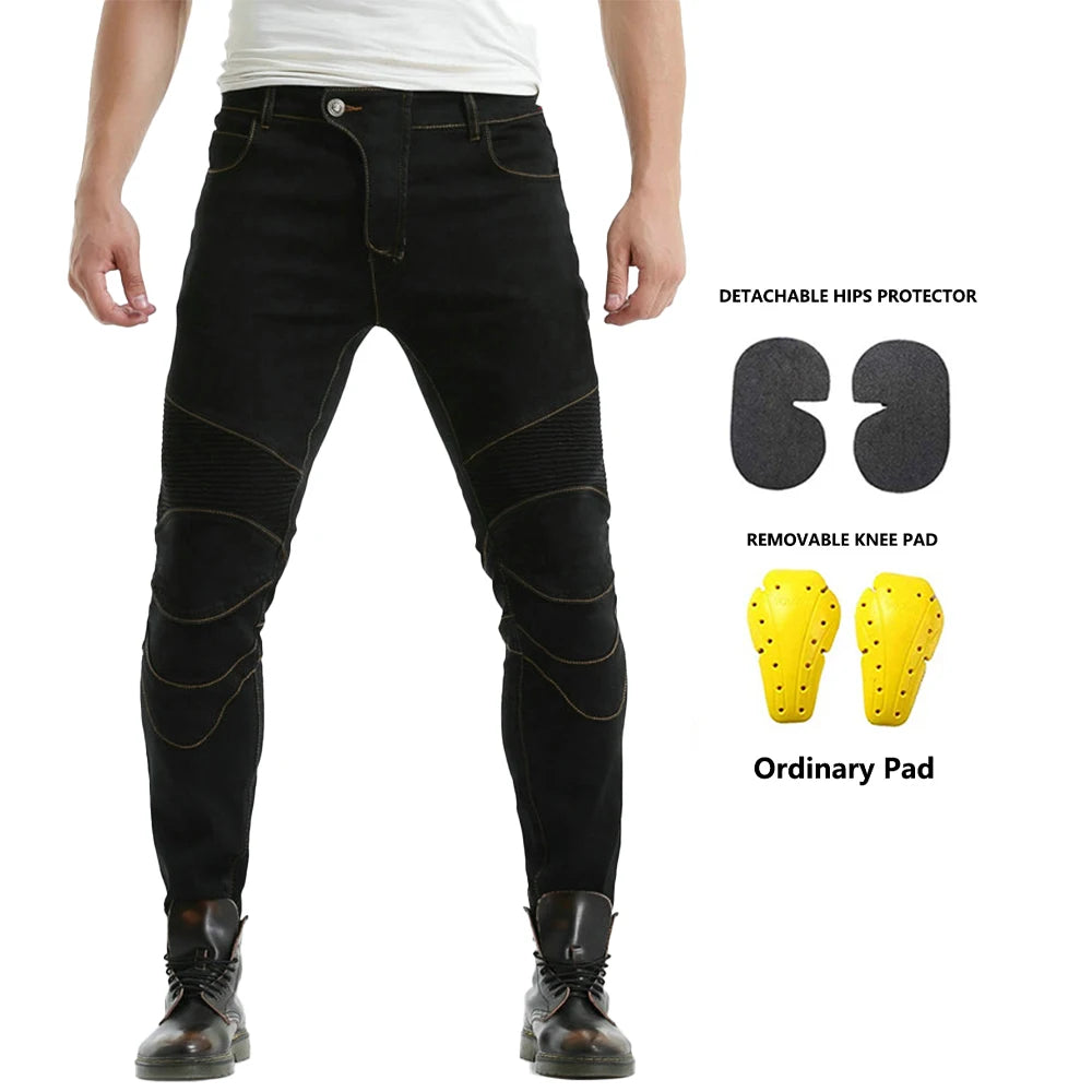 Denim Motorcycle Riding Jeans Trousers by RiderOut™